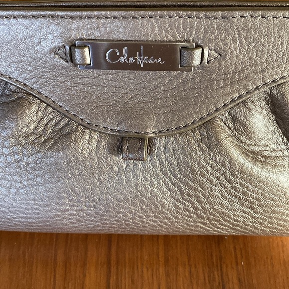 Cole Haan Metallic Clutch/Cosmetic Bag - Picture 3 of 12